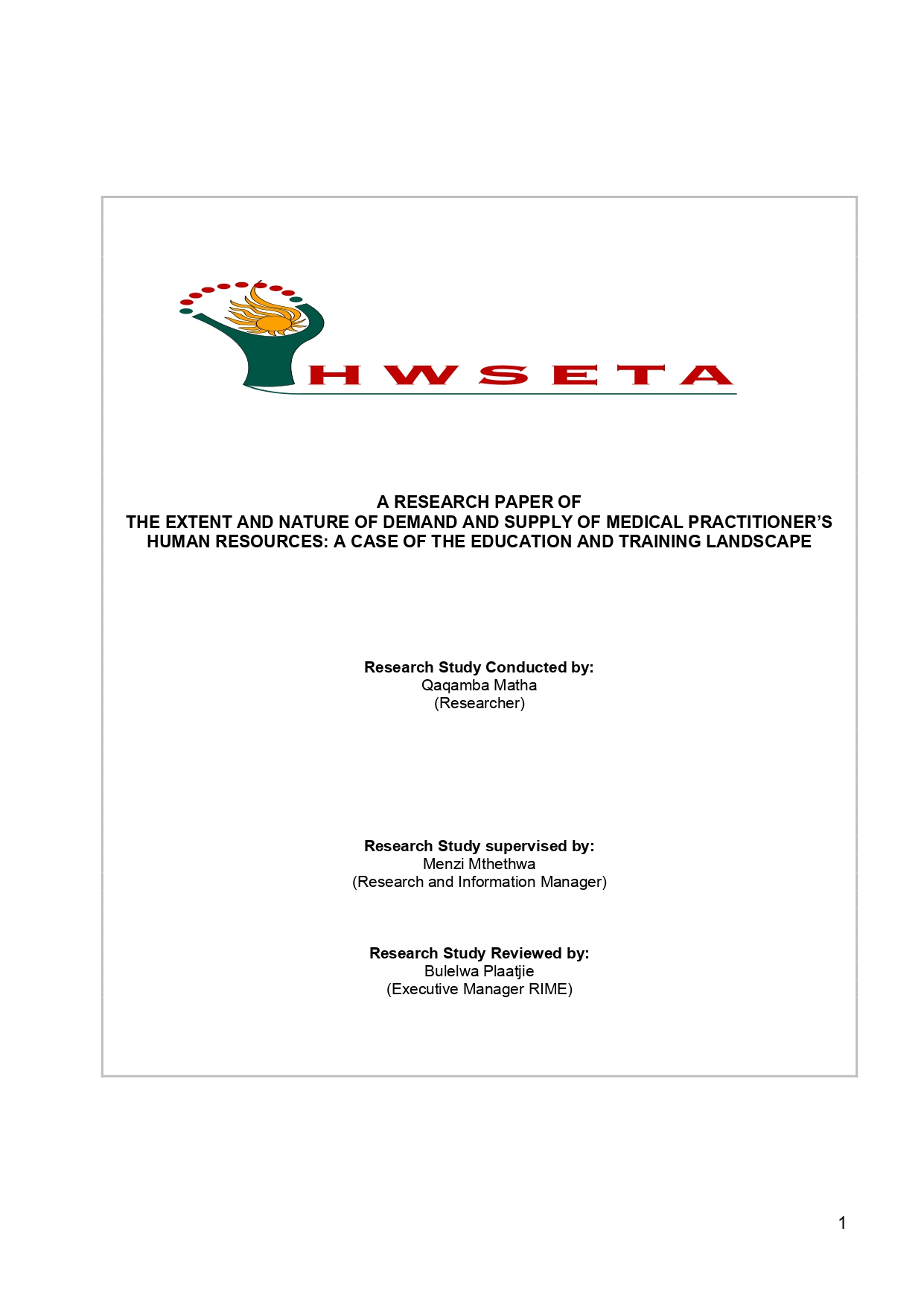 The-Extent-and-Nature-of-Demand-and-Supply-of-Medical-Practitioners-Human-Resources-Research-Paper-1